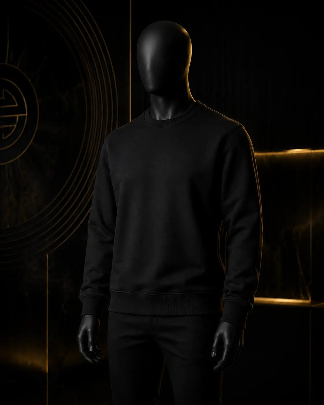 DRAGOX Sweatshirts collection — black premium mannequin